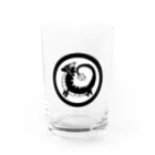 十五一の家紋風・龍 Water Glass :front