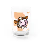 W/ COWの鼻ぺろ⭐︎ホルレッドちゃん Water Glass :front