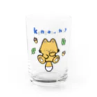 ファンシーはにゅまるマートの考え中のキツネくん Water Glass :front