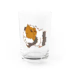 Lichtmuhleの【小さな旅人】アビシニアンモルモットのいぶき グラス前面
