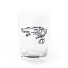 NANO_CARDSのワニとかぼちゃ Water Glass :front