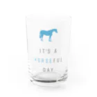 Umarche SUZURI店 presented by ショーゴのIt's a horseful day Water Glass :front