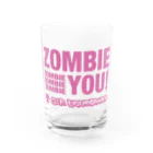 KohsukeのZombie You! (pink print) Water Glass :front