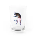 気まぐれキジトラねこやさんのキジトラのヒラキ（宇宙） Water Glass :front