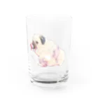 OmamePugの魅惑のおしりパグ Water Glass :front