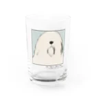 29Q.の□オールド・イングリッシュ・シープドッグ Water Glass :front