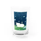 金森 葵の猫と夜空と眺める人 Water Glass :front