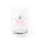 まっつん工房の熱血！サウナ部！【赤青バージョン】 Water Glass :front