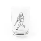 きりんの野球する人 Water Glass :front