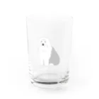 ゆいたっく／犬イラストのオールドイングリッシュシープドッグ Water Glass :front