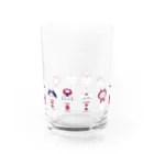 marucoro chanのぐるっとこけしちゃん Water Glass :front