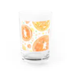 ショップのフレフレ、フレッシュ🍊(白い生き物) Water Glass :front