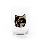 サビ猫azunekoのおうちのサビ猫のazuneko(あずねこ) Water Glass :front