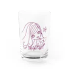 neko*neko*の猫と女の子 2 Water Glass :front