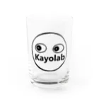 カヨラボ　スズリショップのKayolabくん グラス前面