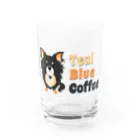 Teal Blue Coffeeのpuppy teal グラス前面