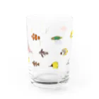 Astrio SUZURI店のお魚いっぱい集合 Water Glass :front