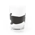 CHOSANAの走る犬 ダックス ブラック Water Glass :front