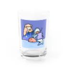 サメとメンダコ[namelessmm2]のSleep well サメとメンダコ Water Glass :front