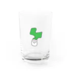 下手絵屋さんの歪な形のねぎくん Water Glass :front