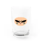 あなたに寄り添いまショップの眉毛兄弟と眉間のシワちゃん Water Glass :front