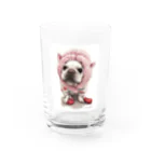 Momojiの犬画のフレブル7 Water Glass :front