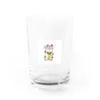 メガネさんのメガネ招き猫 Water Glass :front