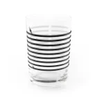 さかたようこ / サメ画家のサメサメボーダー | Black | Water Glass :front