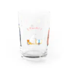 It is Tomfy here.のペンギン親子とアイス Water Glass :front