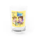 恋するビキニ muti_muti shop@yocchyamのチョコ姉とヘッセとめろんな女子会 Water Glass :front