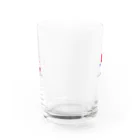 marucoro chanのタコ乗せ猫とだるまさん Water Glass :front