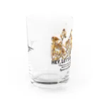 “すずめのおみせ” SUZURI店のすずめの成る木 Water Glass :front