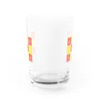 TSUBAME WORKSのTsubame face/red-yellow Water Glass :front