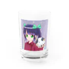 アクイ@kazxkazuの牛と女の子2021 Water Glass :front