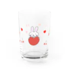 カワラリマーのうさぎちゃんとさくらんぼ Water Glass :front