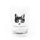 Ritora-BoraluaのArmy Cat モノクローム Water Glass :front