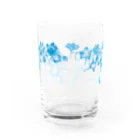 花雑貨の青い花 デルフィニウム （水彩） Water Glass :front