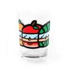 よよん家の並んだメット Water Glass :front