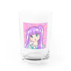 KURUKURUMEEの80Ｓガール Water Glass :front