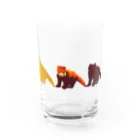 Chibahimeのレッサーパンダ（ライム芋カラー） Water Glass :front