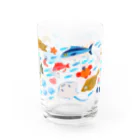 トマトマーケットのカニと海の仲間たち Water Glass :front