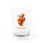 sheknowの心臓  Heart Water Glass :front