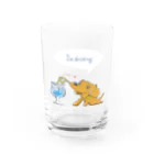 スーパーわんわんズのドリンクわんこ Water Glass :front