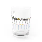 チヒロの背の順ペンギン Water Glass :front