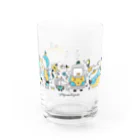 morinokujira shopのMOJIRANKUJIRAN　青金銀なやつ Water Glass :front