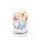 イワシの缶詰のしろくまびより Water Glass :front