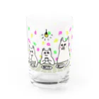 YURIKO_FUKAZAWAのネコ親子 Water Glass :front