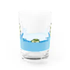 very dadのほのぼのストアーの無邪気なカッパ Water Glass :front