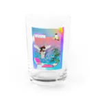 𝙈𝙊𝙈𝙊'𝙨 𝙎𝙝𝙤𝙥のvintage vaporwave Water Glass :front