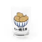 楽猫楽描しげ屋のたい焼き丼 Water Glass :front